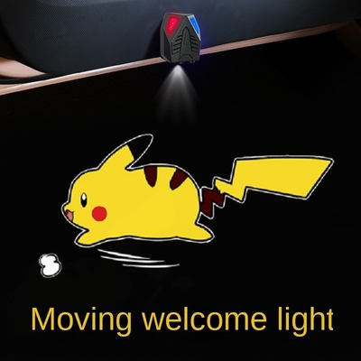 12V Παγκόσμιο Cute μόδα αυτόματη επαγωγική δυναμική καλωσορίζοντας λαμπτήρα λάμπα για αυτοκίνητο